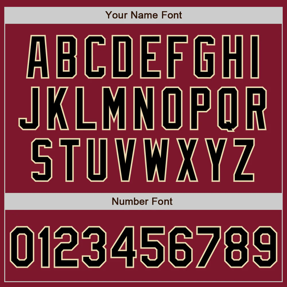 Custom Crimson Black-Cream Authentic Baseball Jersey - Image 4