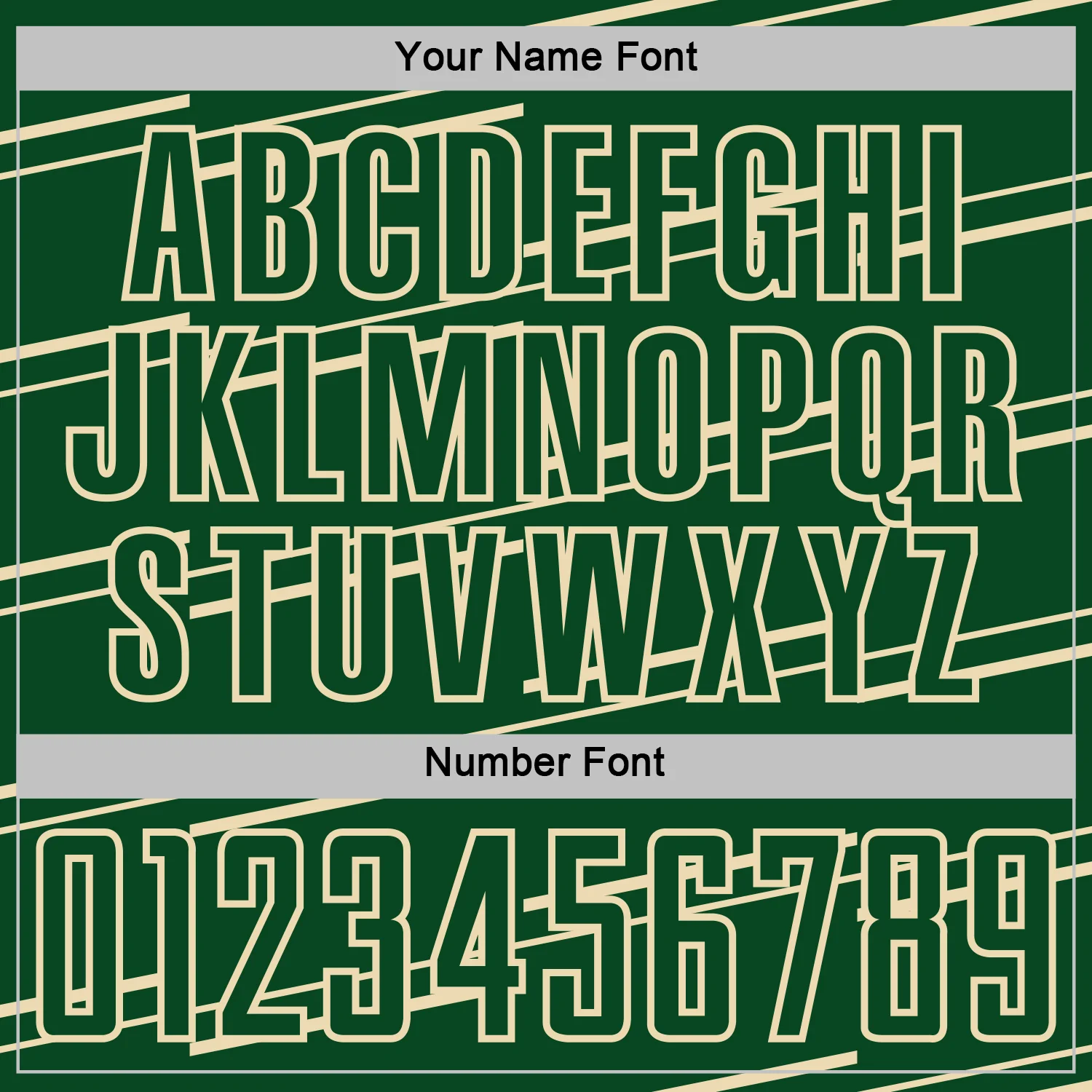 Custom Green Cream Diagonal Pinstripes Lines Sports Sublimation Soccer Uniform Jersey - Image 6