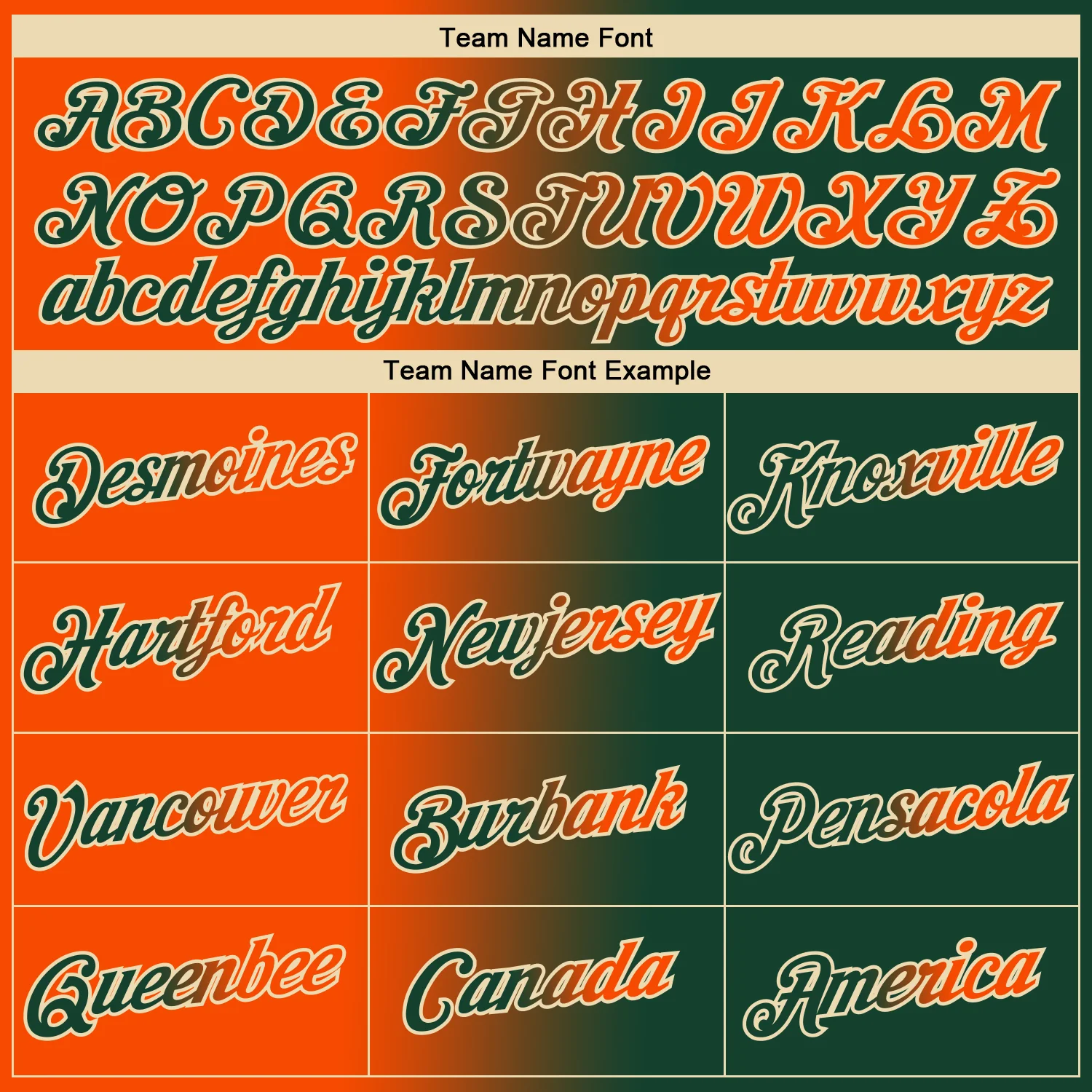 Custom Green Orange-Cream Gradient Fashion Performance T-Shirt - Image 3