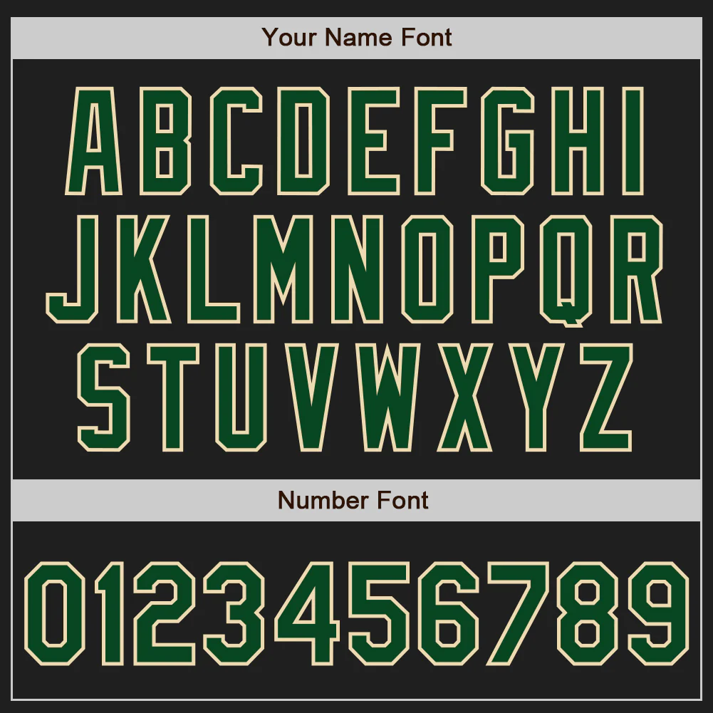 Custom Stitched Black Green-Cream Baseball Pullover Sweatshirt Hoodie - Image 4