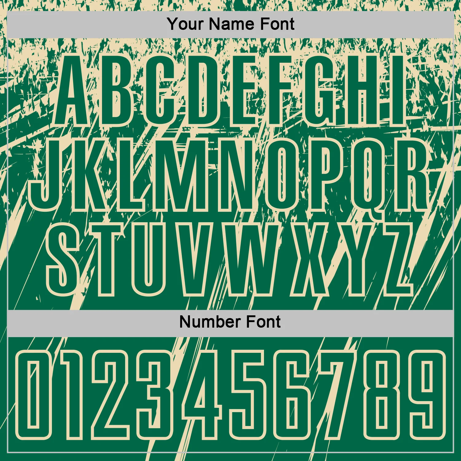 Custom Kelly Green Cream Splash Sports Sublimation Soccer Uniform Jersey - Image 6