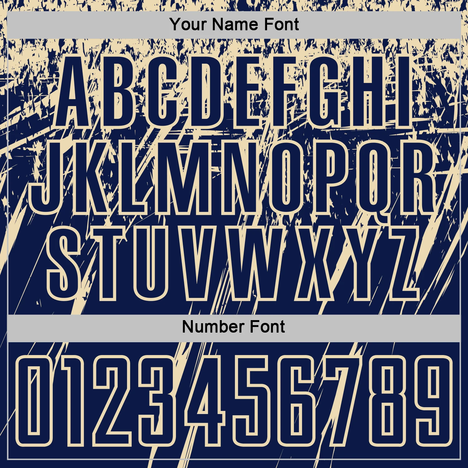 Custom Navy Cream Splash Sports Sublimation Soccer Uniform Jersey - Image 6