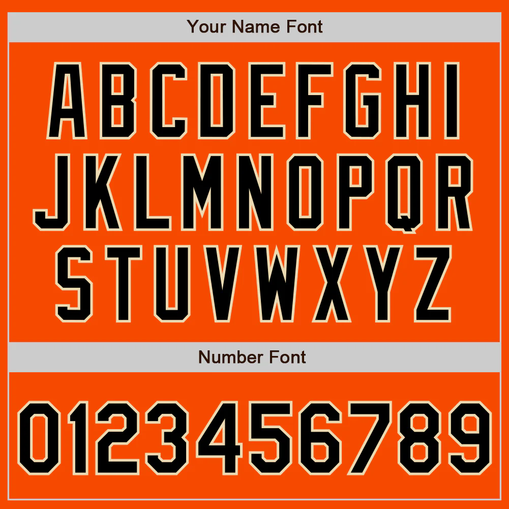 Custom Orange Black-Cream Authentic Two Tone Baseball Jersey - Image 5