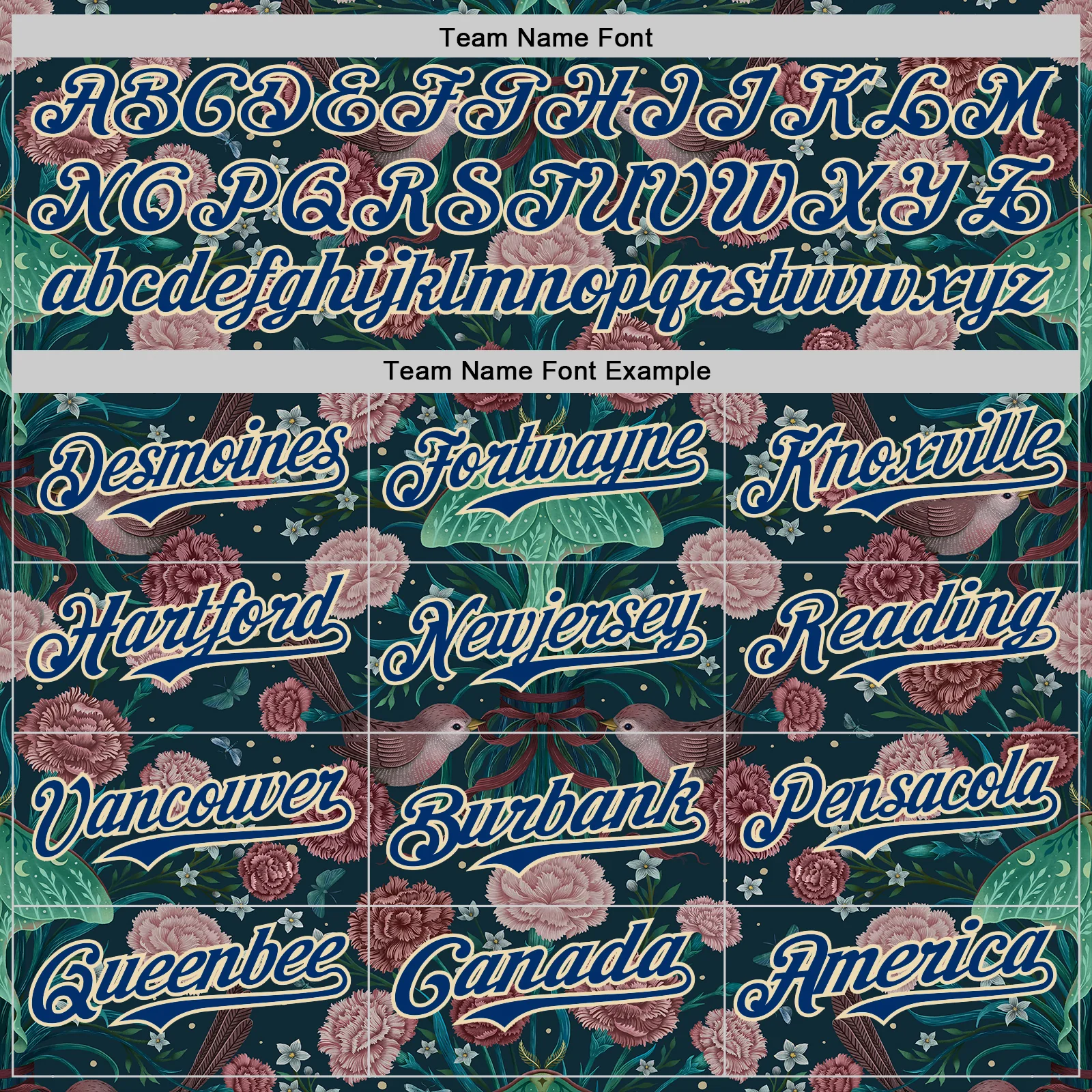 Custom Pink US Navy Blue-Cream Episodic Drawing Carnation Authentic Baseball Jersey - Image 4