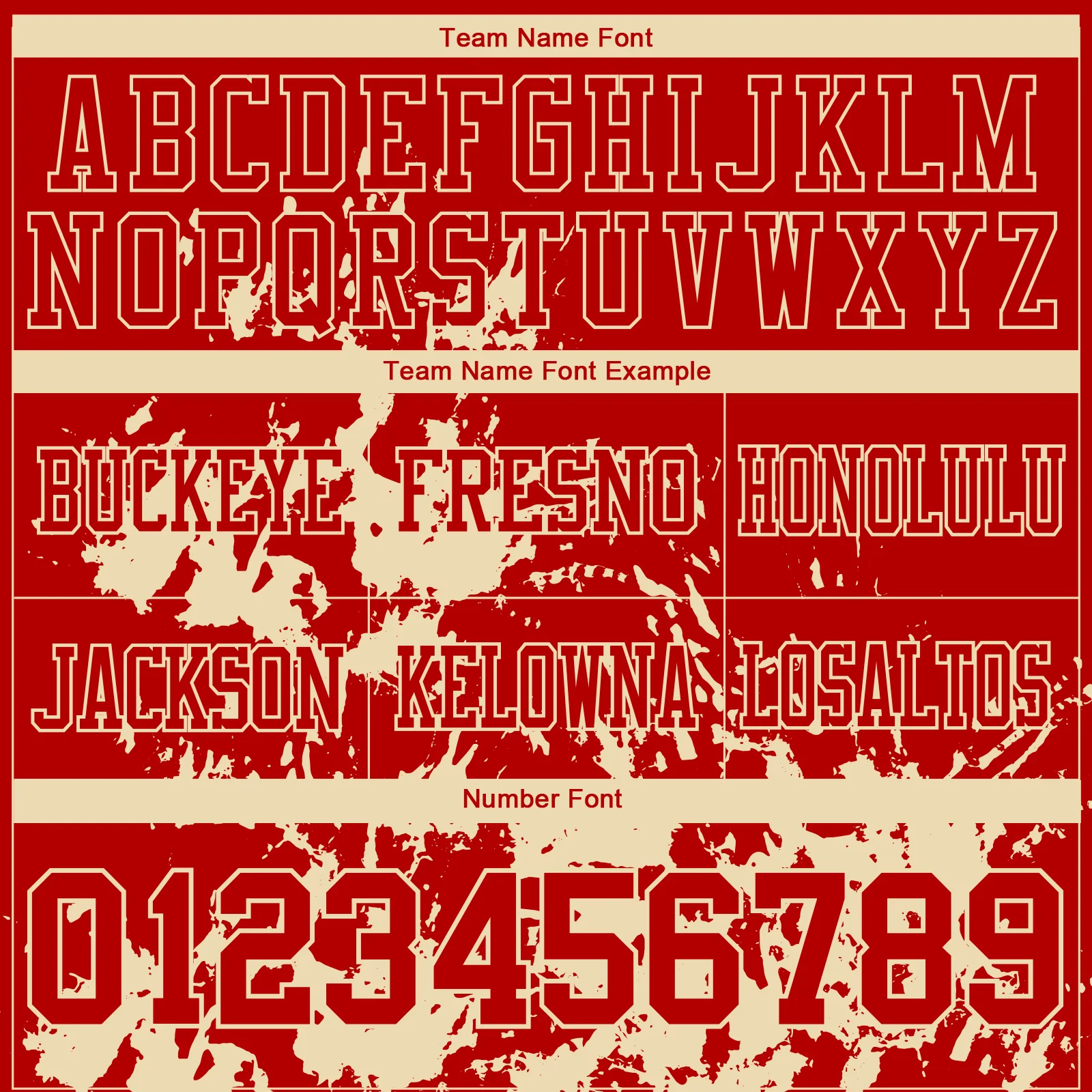 Custom Red Cream 3D Pattern Splash Authentic Football Jersey - Image 3