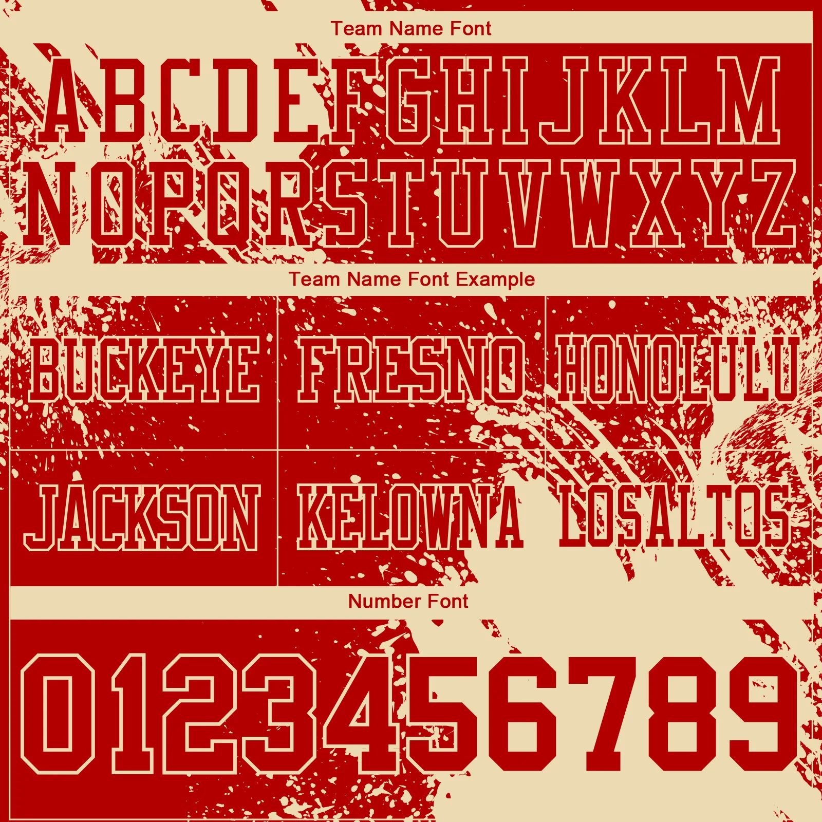 Custom Red Cream 3D Pattern Abstract Brush Stroke Authentic Football Jersey - Image 3