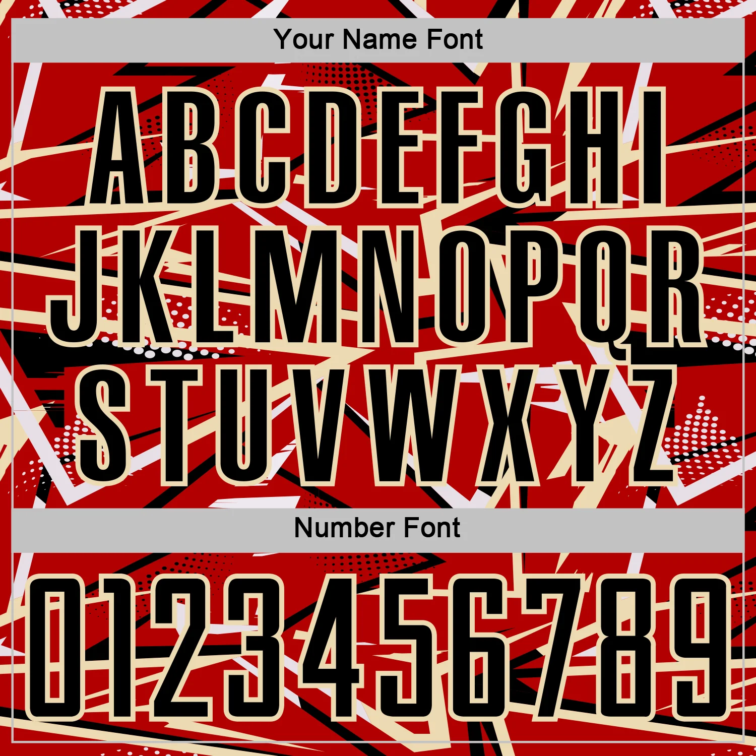 Custom Red Black Cream-White Abstract Geometric Stripes Sports Sublimation Soccer Uniform Jersey - Image 6