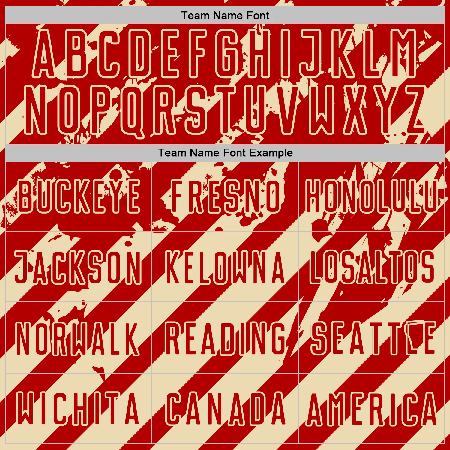 Custom Red Cream Distressed Diagonal Stripe Pattern Sports Sublimation Soccer Uniform Jersey - Image 5