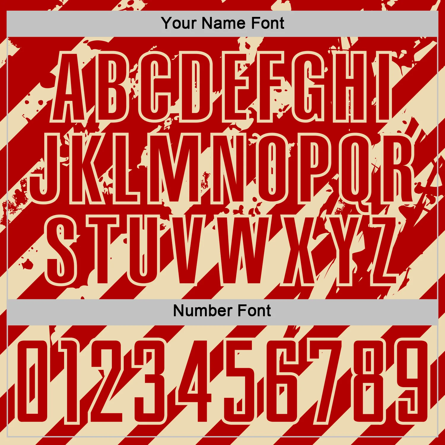 Custom Red Cream Distressed Diagonal Stripe Pattern Sports Sublimation Soccer Uniform Jersey - Image 6