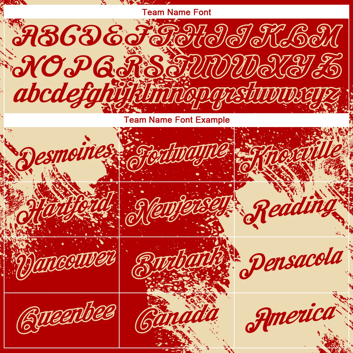 Custom Red Cream 3D Pattern Design Abstract Brush Stroke Performance T-Shirt - Image 3