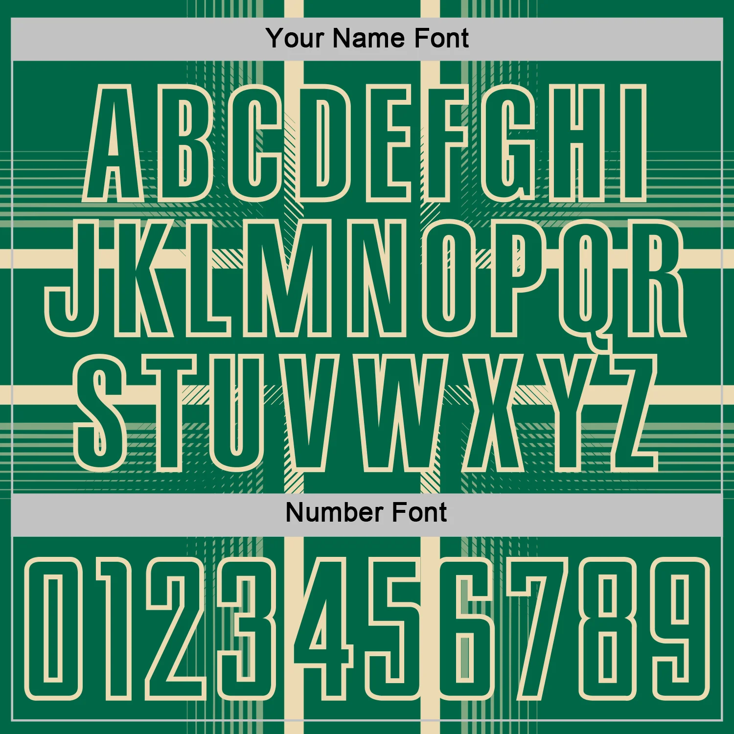 Custom Kelly Green Cream Lines Sublimation Soccer Uniform Jersey - Image 6