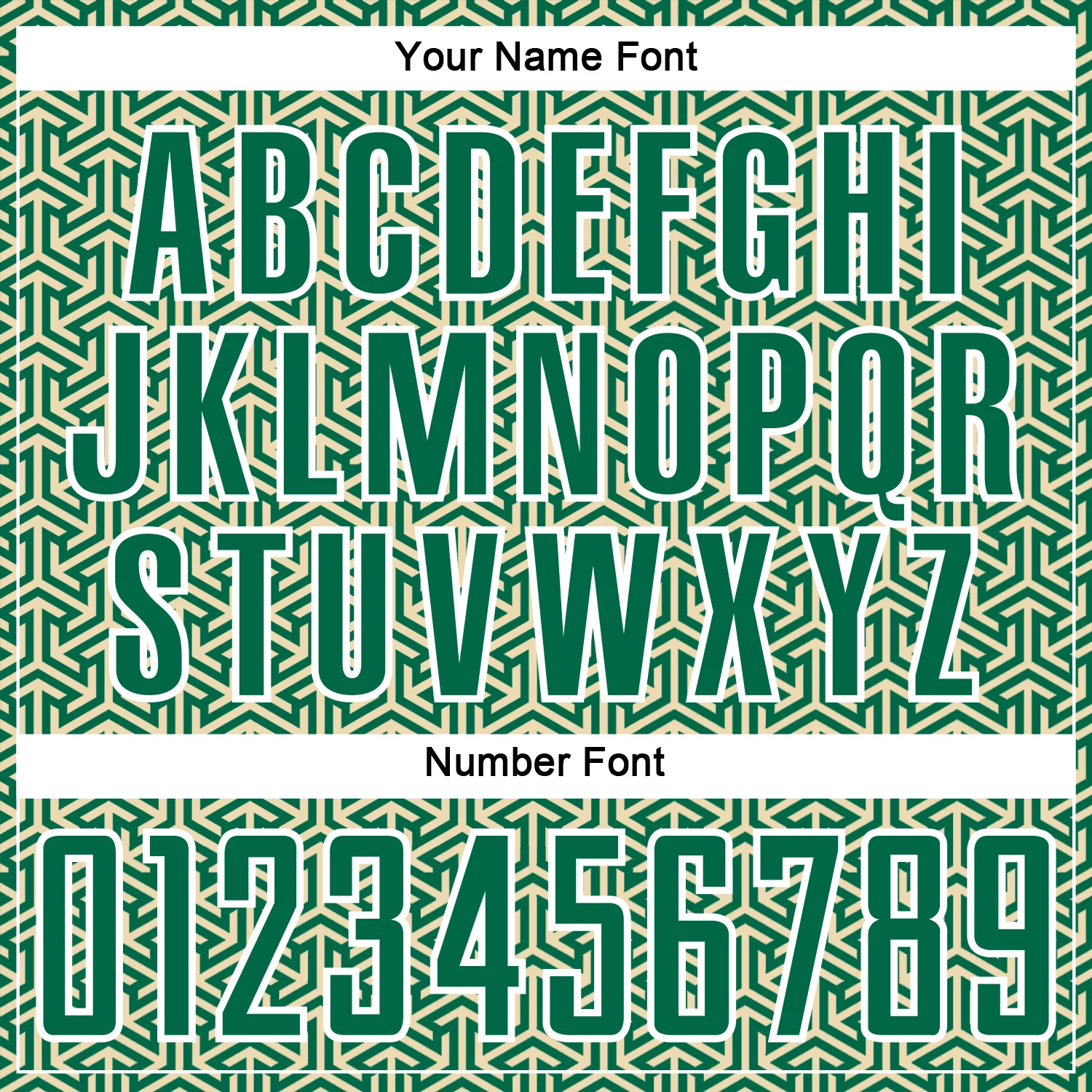 Custom Kelly Green Cream-White Geometric Arrow Sublimation Soccer Uniform Jersey - Image 6