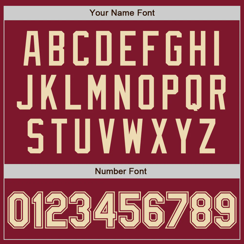 Custom Crimson Cream Authentic Baseball Jersey - Image 4