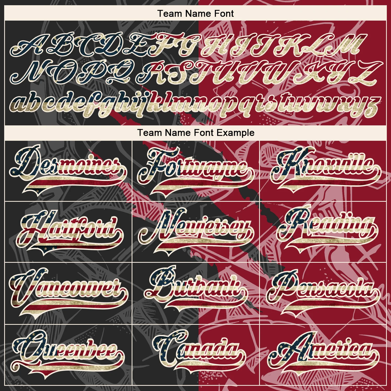 Custom Black Vintage USA Flag Crimson-Cream 3D Pattern Gradient Fashion Scratch Hockey Lace Neck Jersey - Image 4