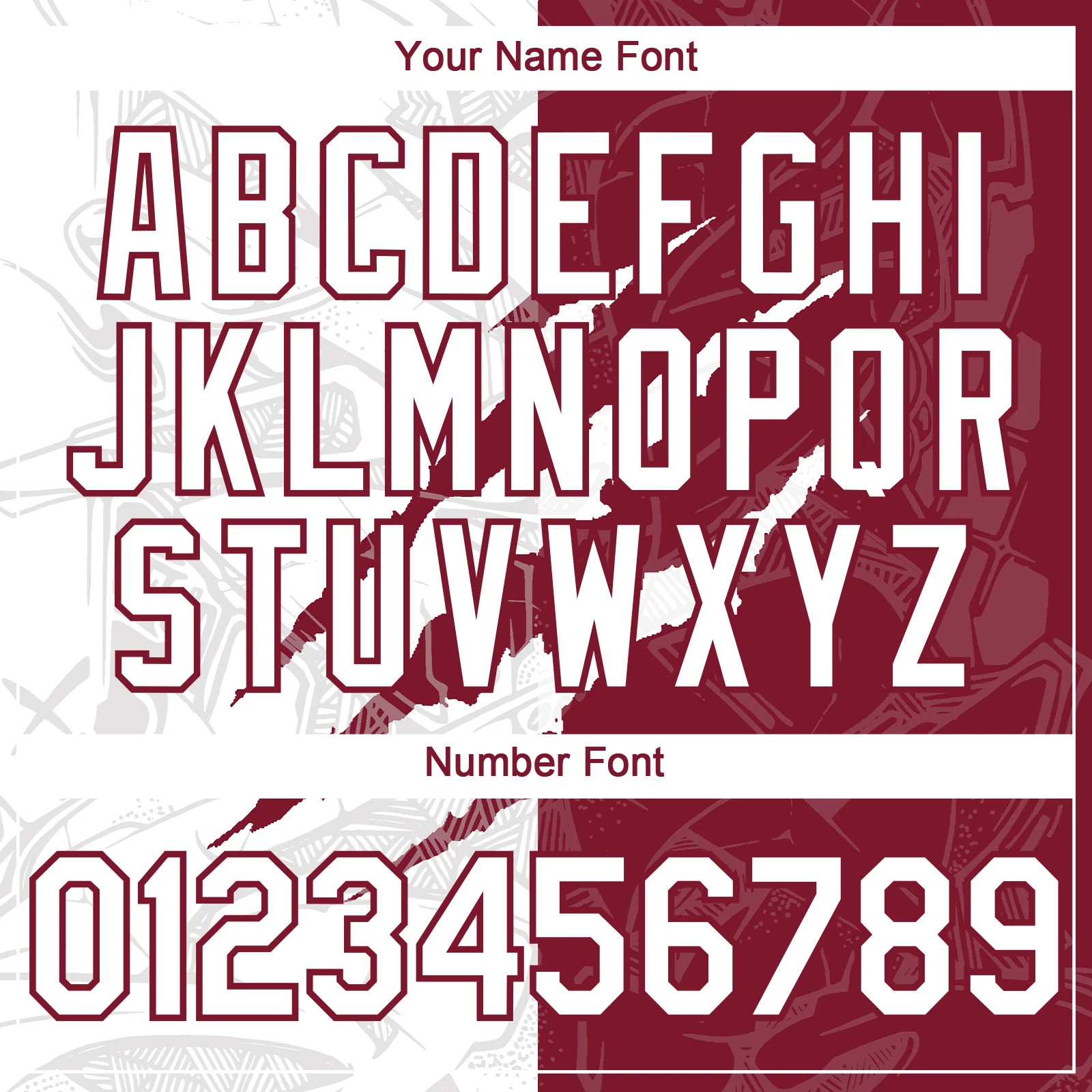 Custom Graffiti Pattern White-Crimson 3D Scratch Authentic Baseball Jersey - Image 5