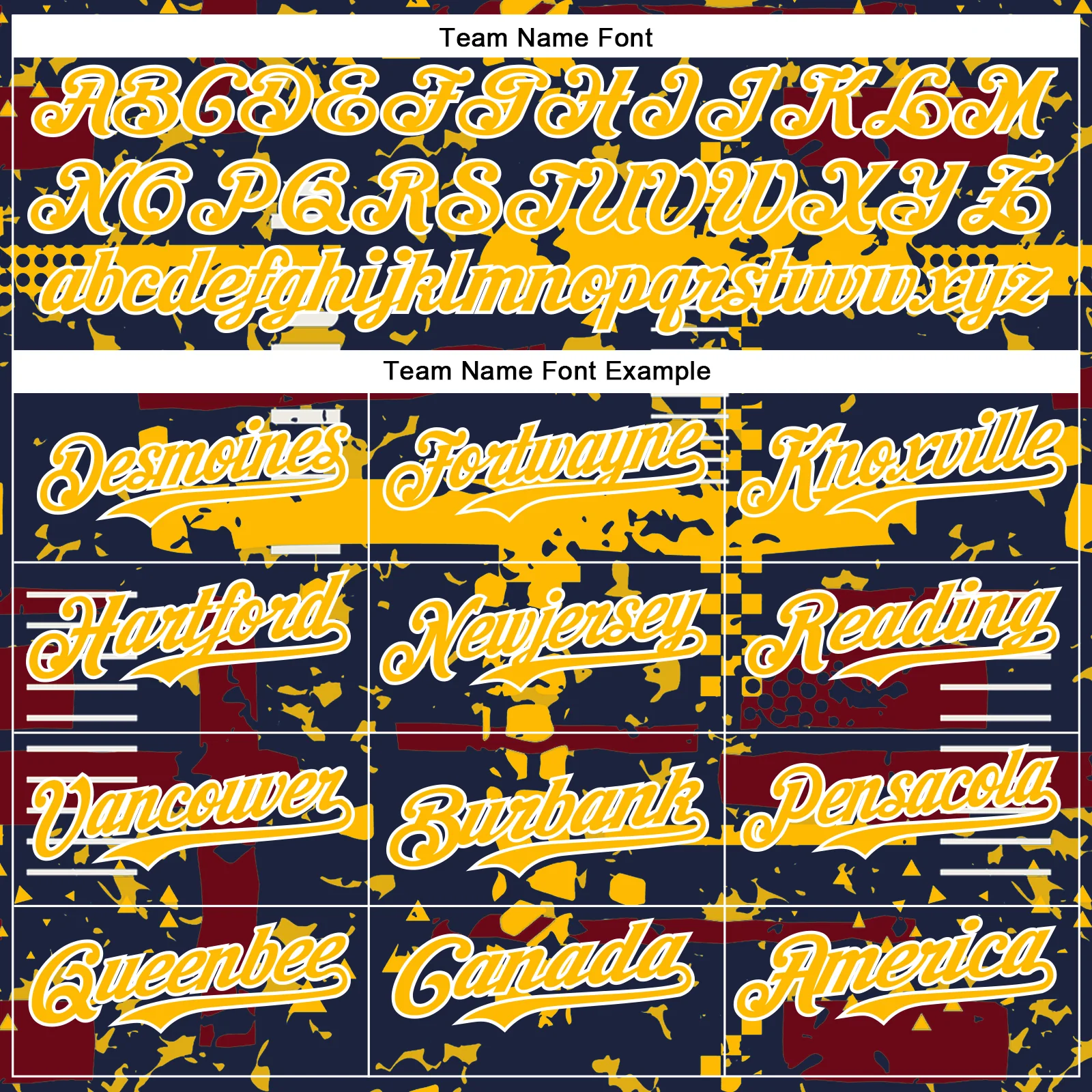 Custom Navy Gold Crimson-White Abstract Fragment Shape Bomber Full-Snap Varsity Letterman Hoodie Jacket - Image 5