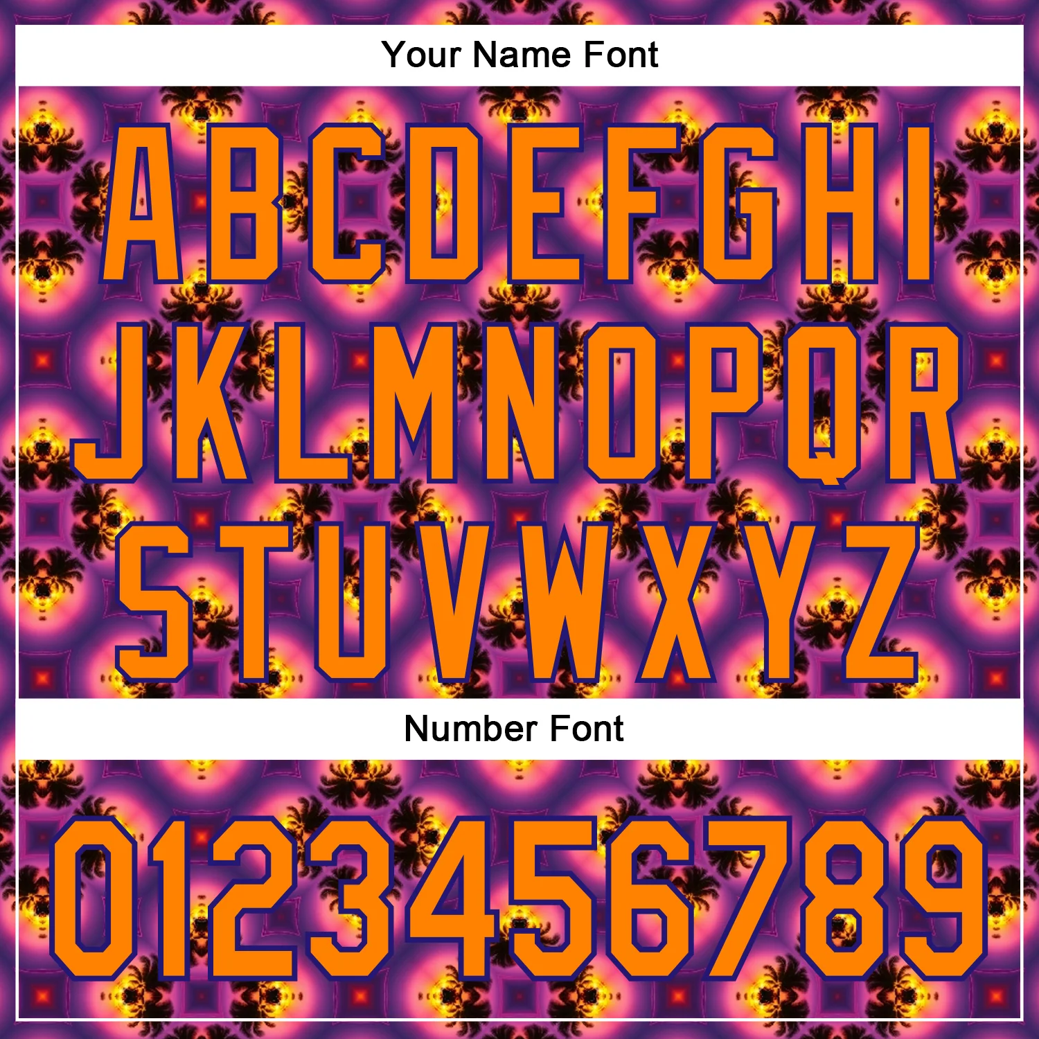Custom Purple Bay Orange-Dark Purple 3D Pattern Design Rave Psychedelic Flower Authentic Baseball Jersey - Image 5