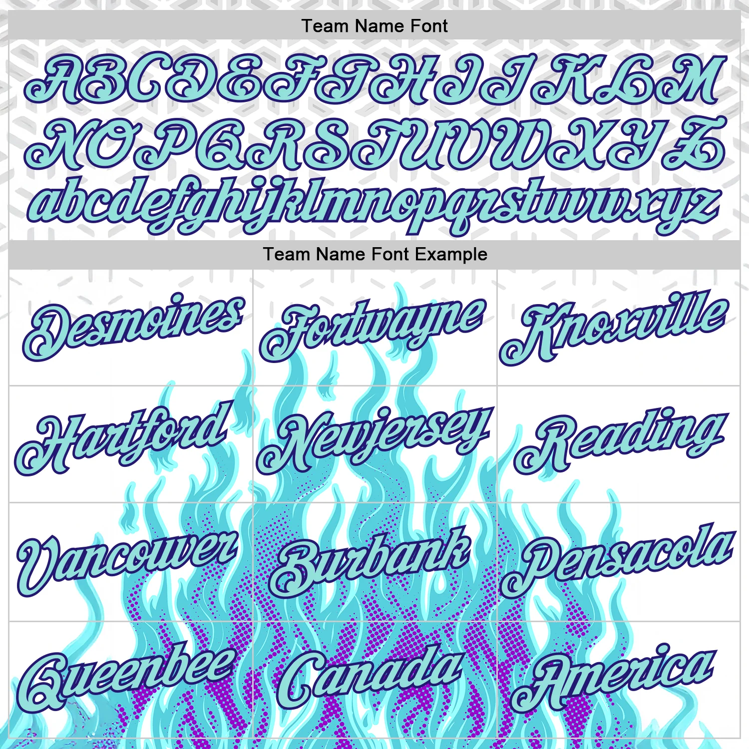 Custom White Ice Blue-Dark Purple 3D Abstract Flame Sports Pullover Sweatshirt Hoodie - Image 3
