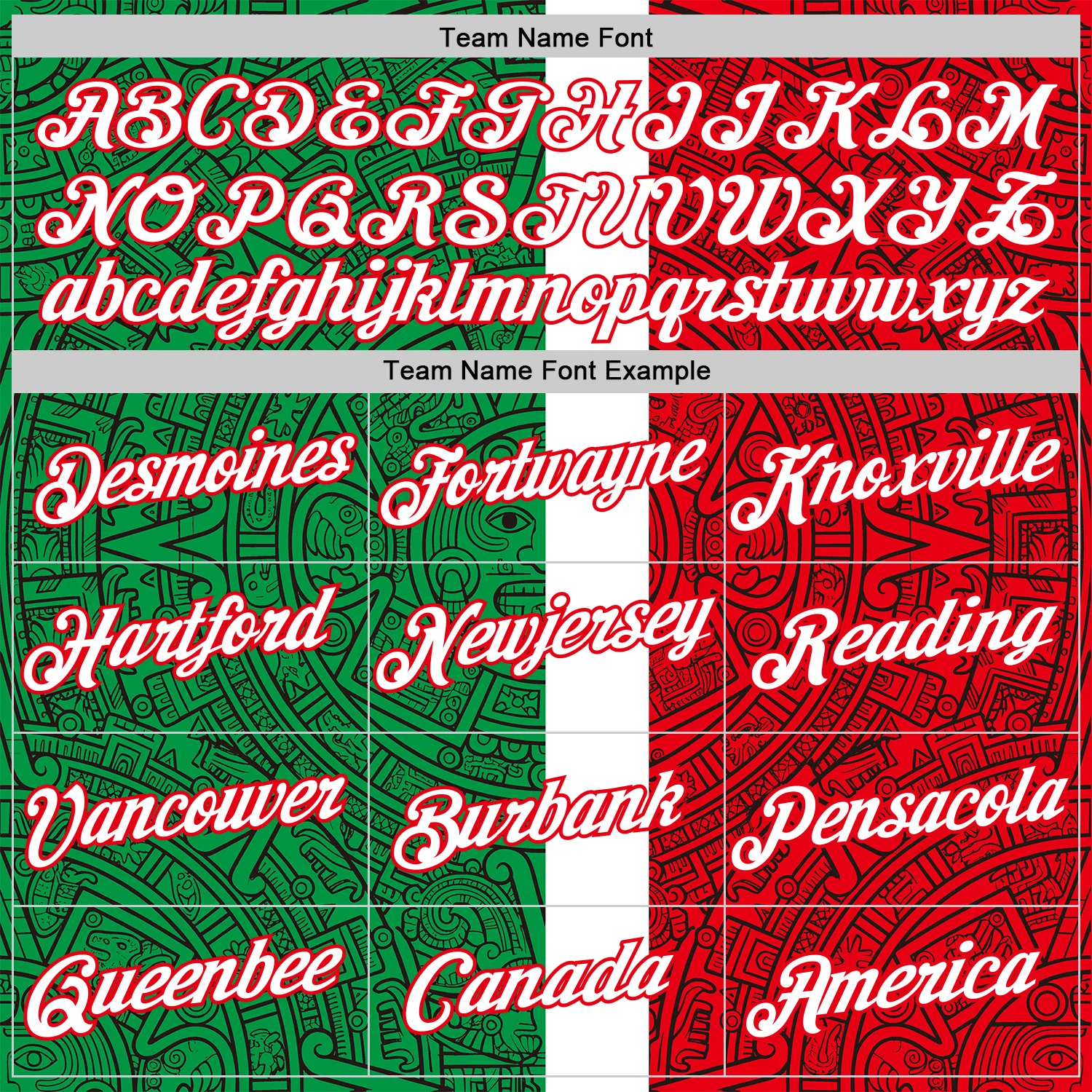 Custom Kelly Green White-Fire Red Mexico Tribal Soccer Jersey Performance T-Shirt - Image 3