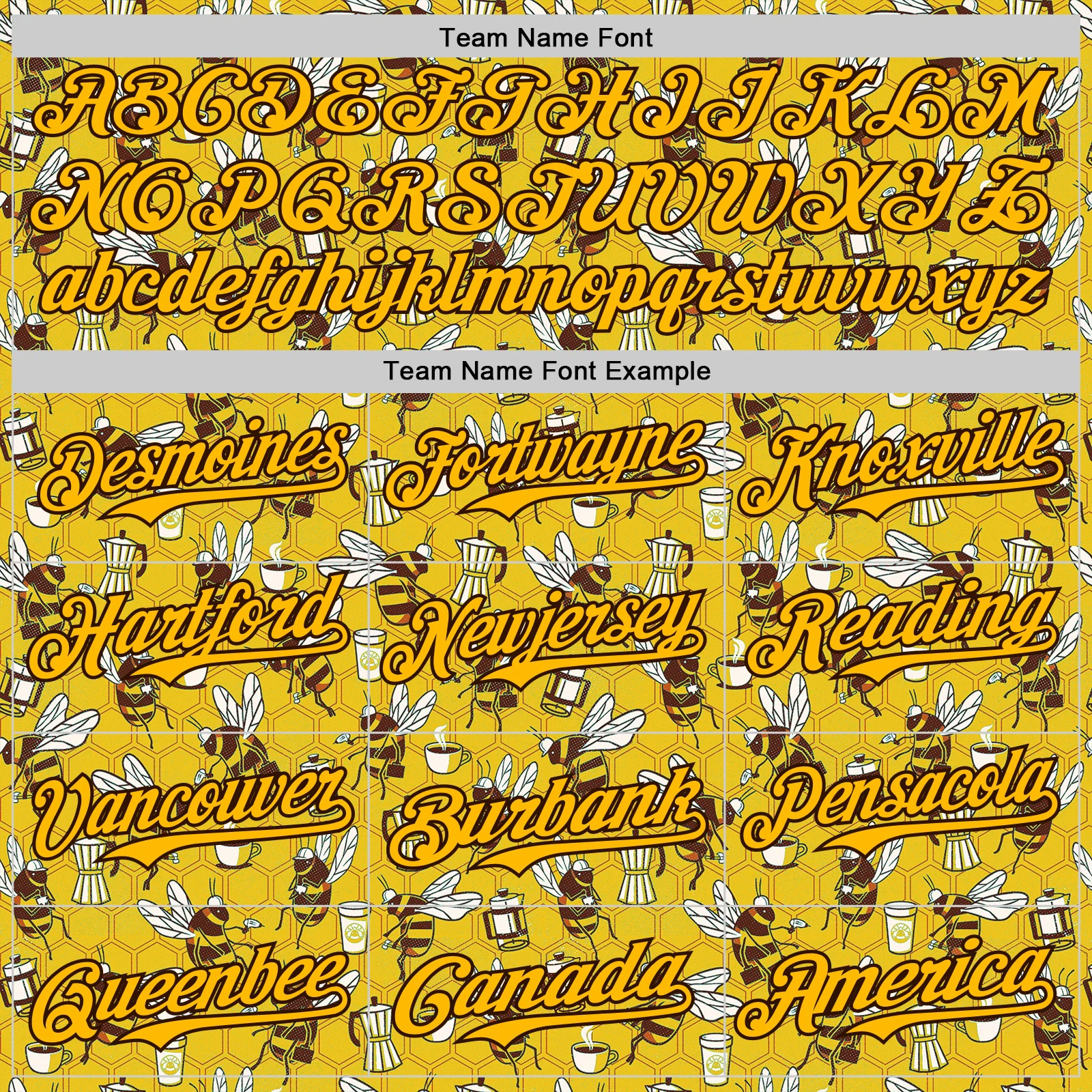 Custom Gold Black 3D Tobe Fonseca Coffee Worker Bee Authentic Baseball Jersey - Image 4
