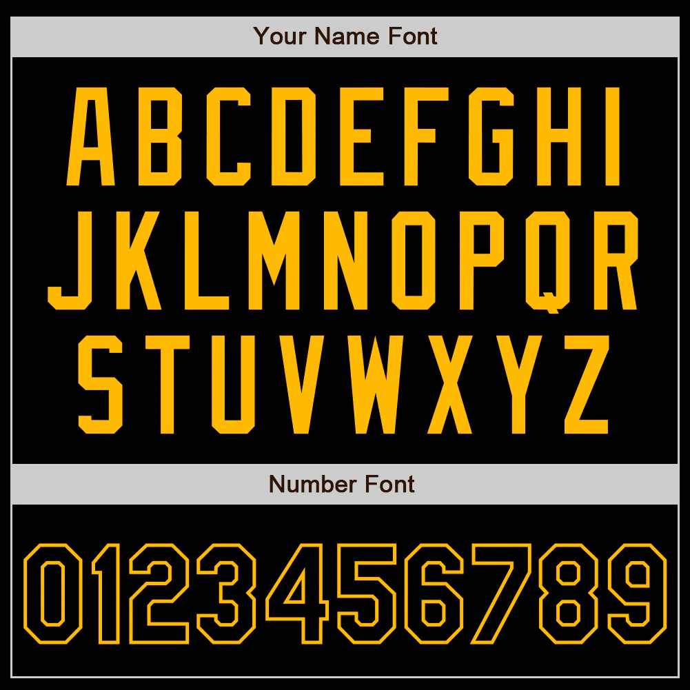 Custom Black Gold Authentic Baseball Jersey - Image 4