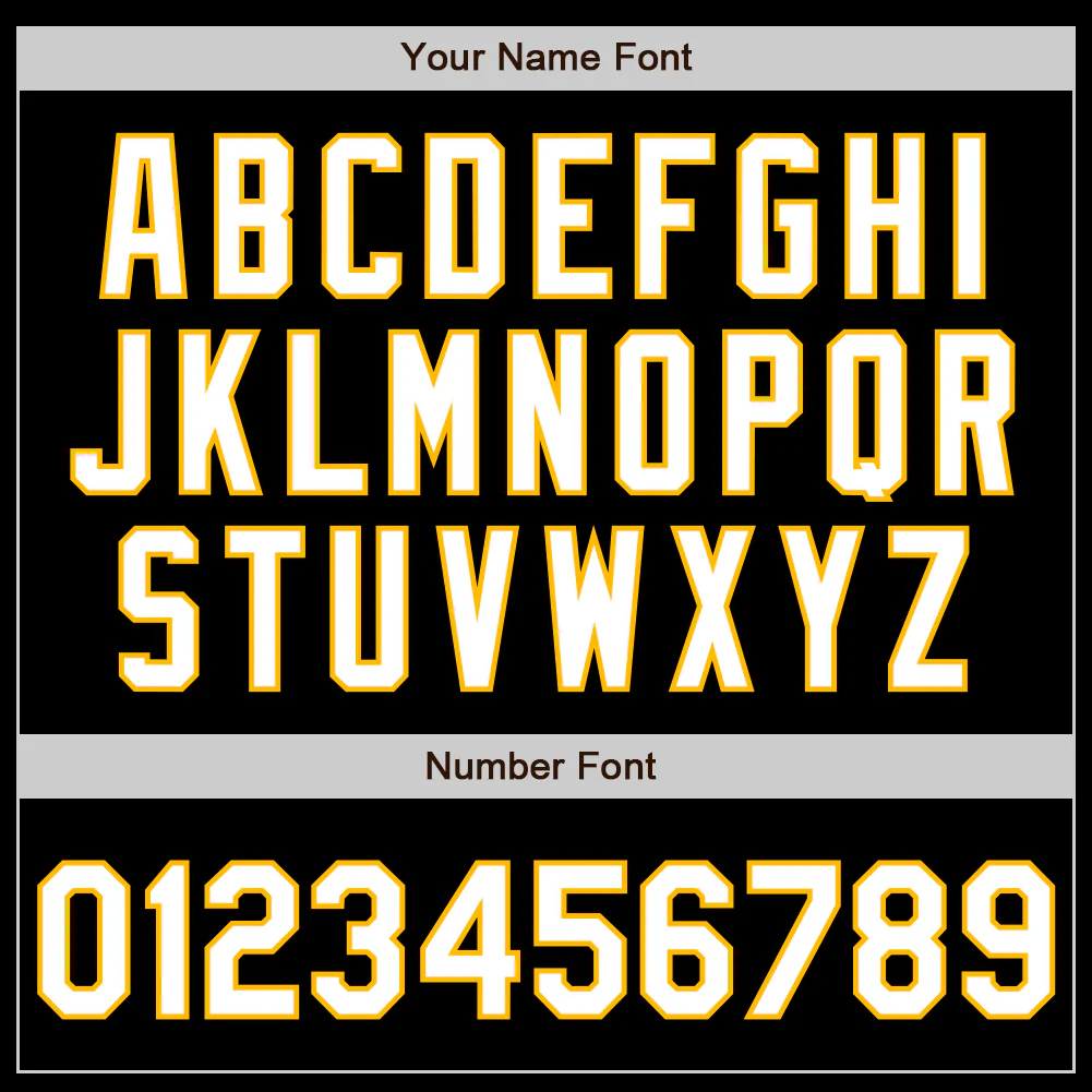 Custom Black White-Gold Authentic Baseball Jersey - Image 8