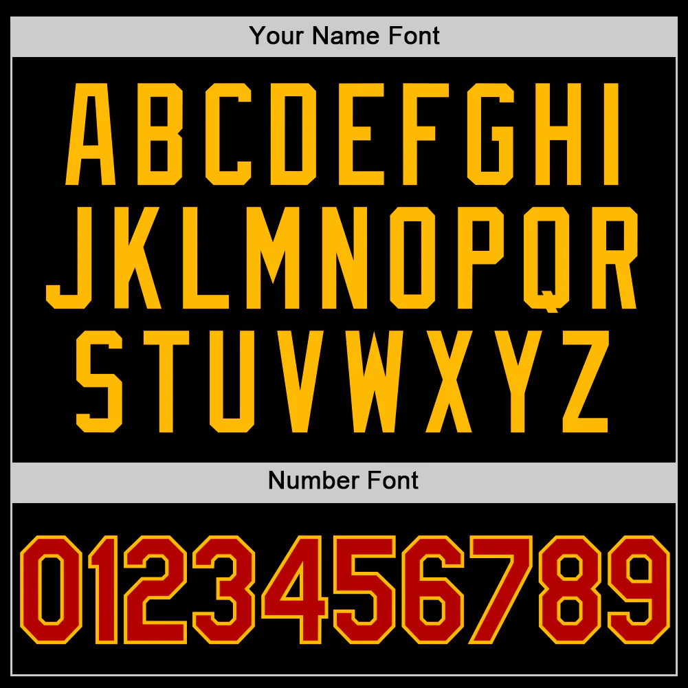 Custom Black Red-Gold Authentic Basketball Jersey - Image 3