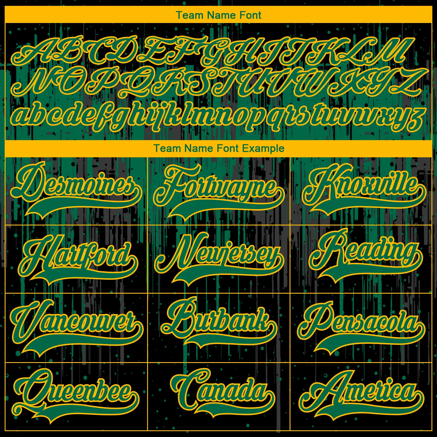 Custom Black Kelly Green Gold Steel Gray-White Dripping Splatter Pattern Hockey Lace Neck Jersey - Image 6