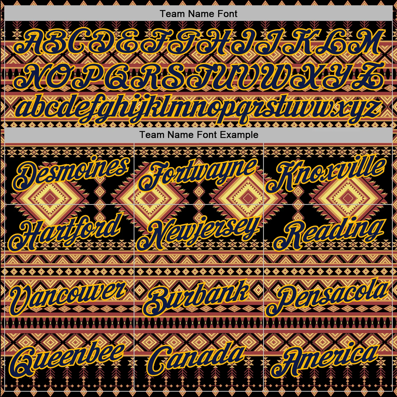 Custom Stitched Black Navy-Gold 3D Pattern Design Tribal Ethnic Native American Sports Pullover Sweatshirt Hoodie - Image 3