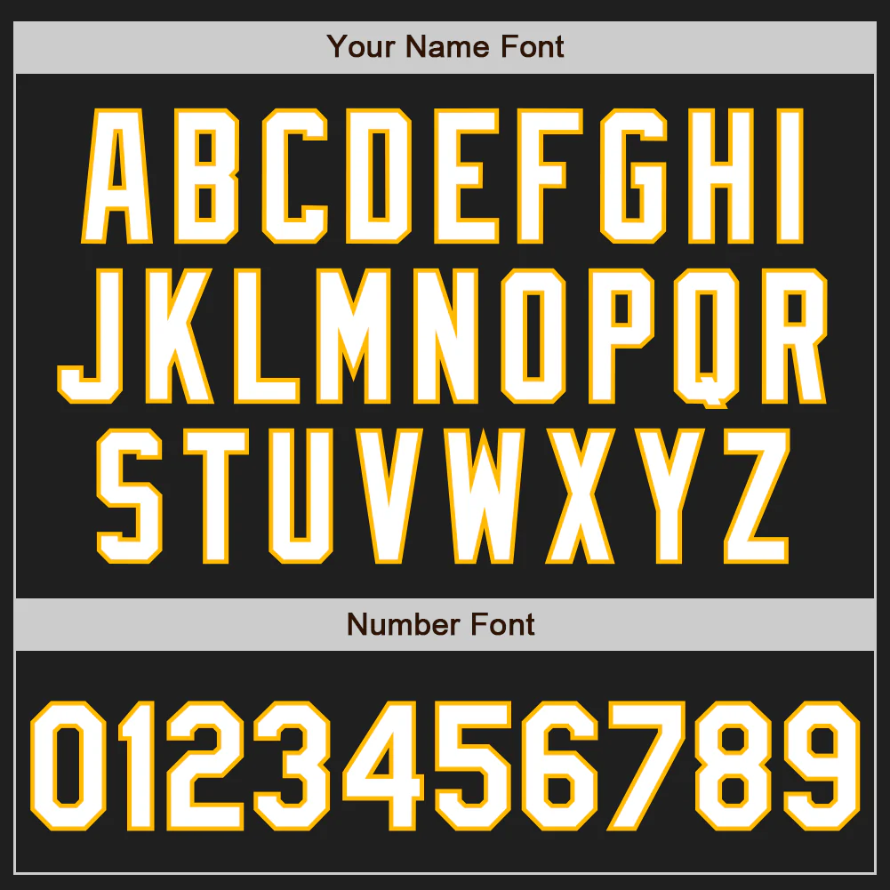 Custom Black Gold Pinstripe White Authentic Two Tone Baseball Jersey - Image 5