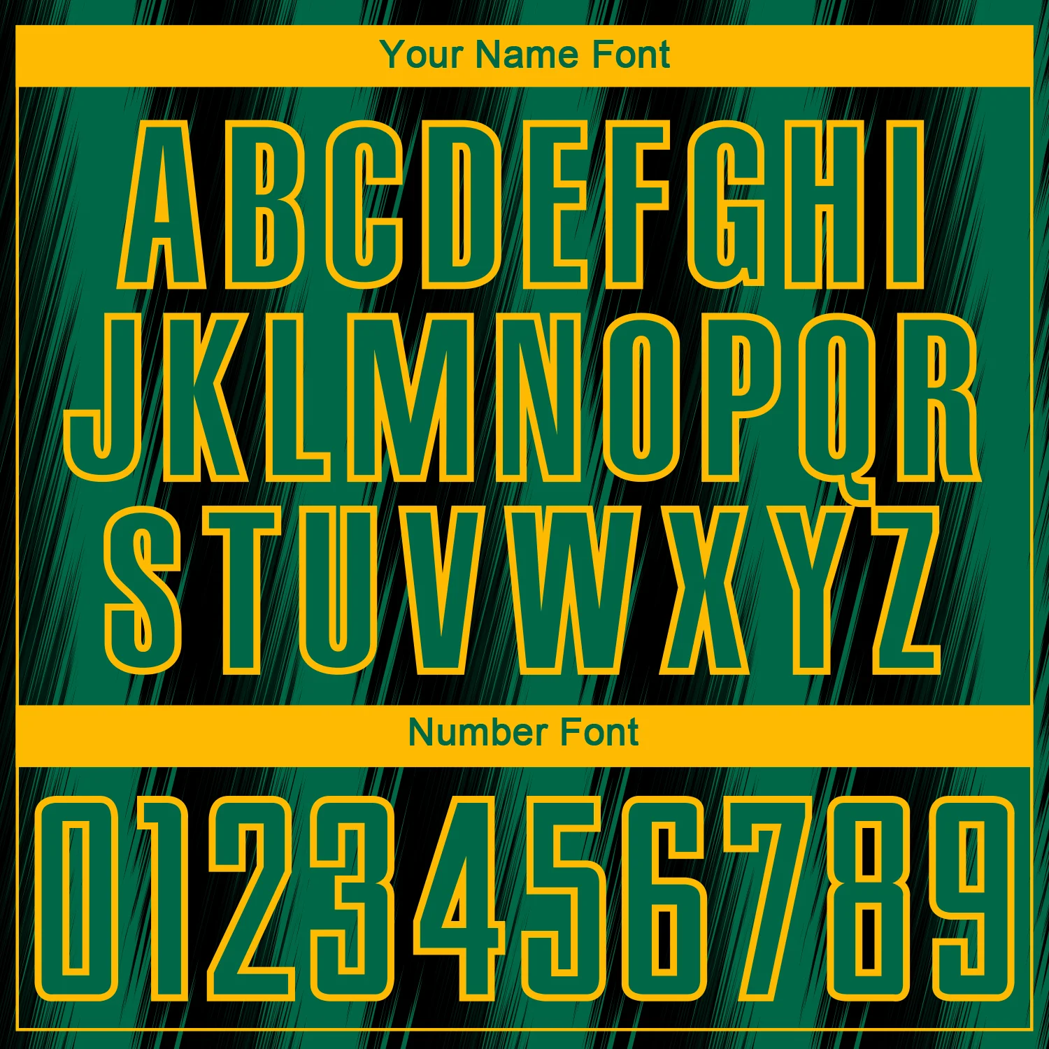 Custom Black Kelly Green-Gold Vertical Brush Stroke Stripes Sublimation Soccer Uniform Jersey - Image 6
