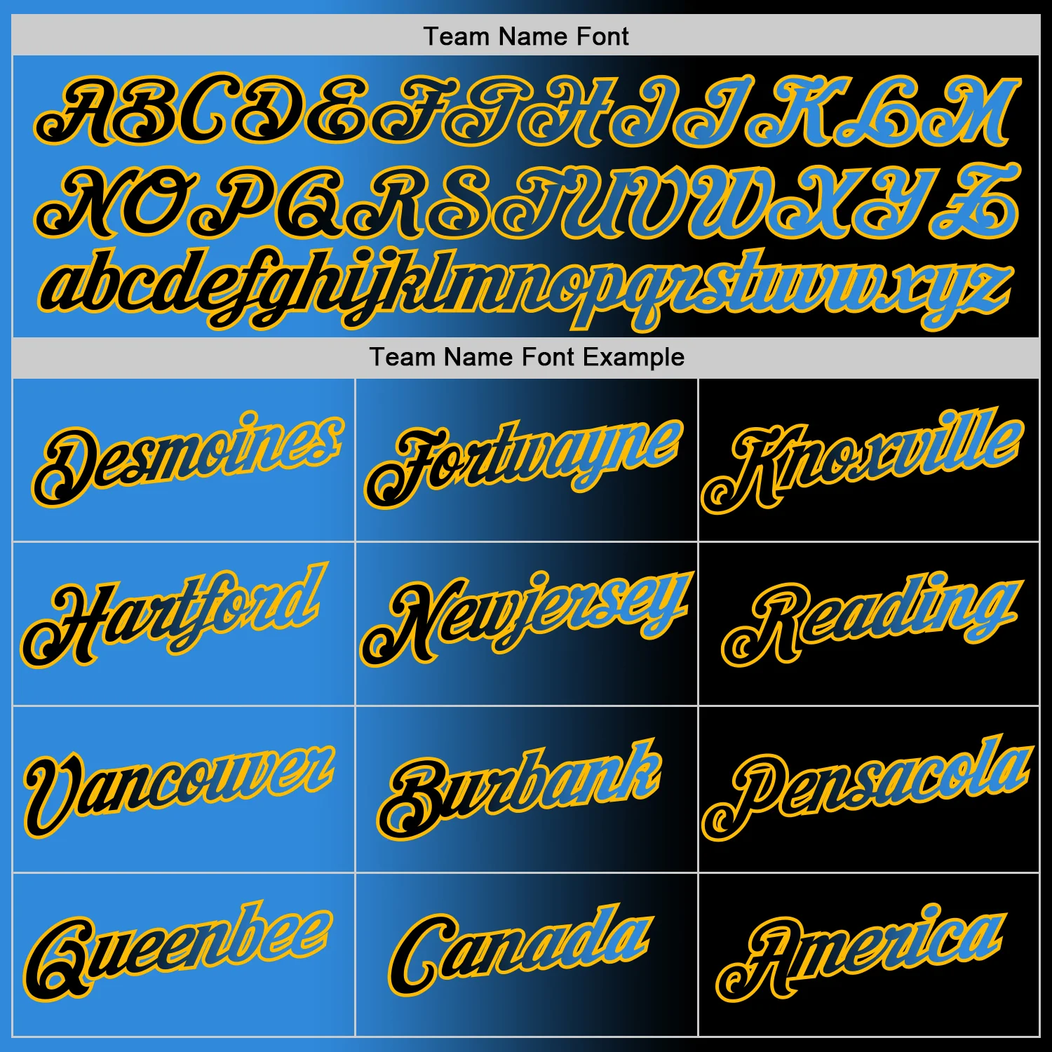 Custom Black Powder Blue-Gold Gradient Fashion Performance T-Shirt - Image 4
