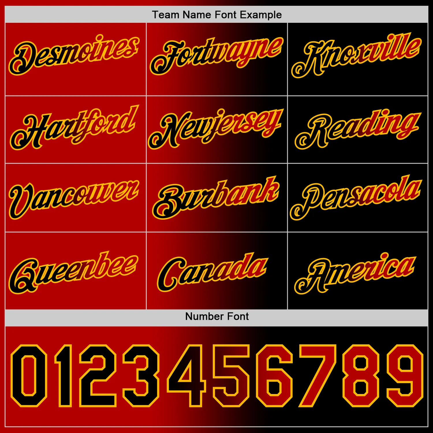 Custom Black Red-Gold Gradient Fashion Performance T-Shirt - Image 4