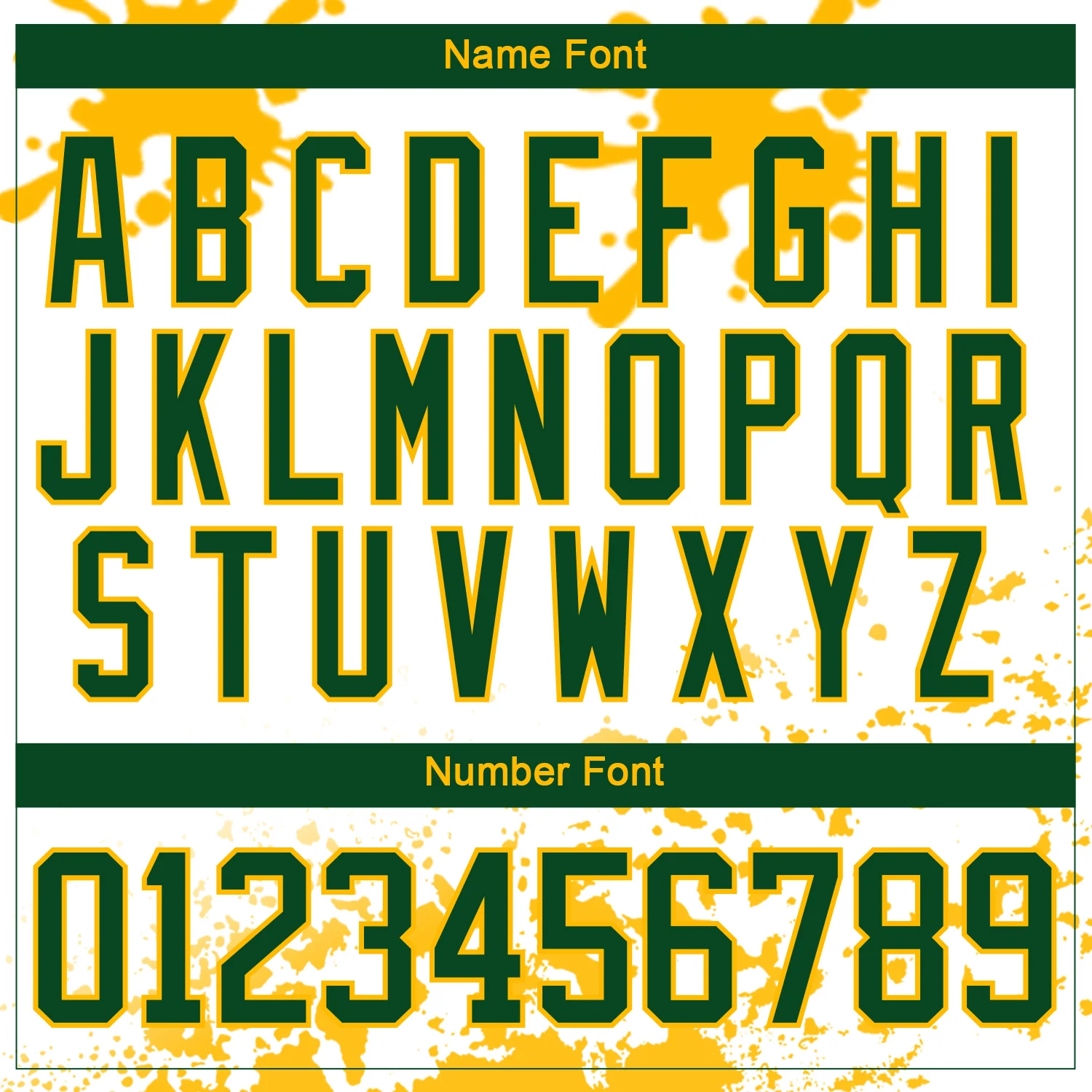Custom Camo Green Gold-White Splash Hockey Lace Neck Jersey - Image 5