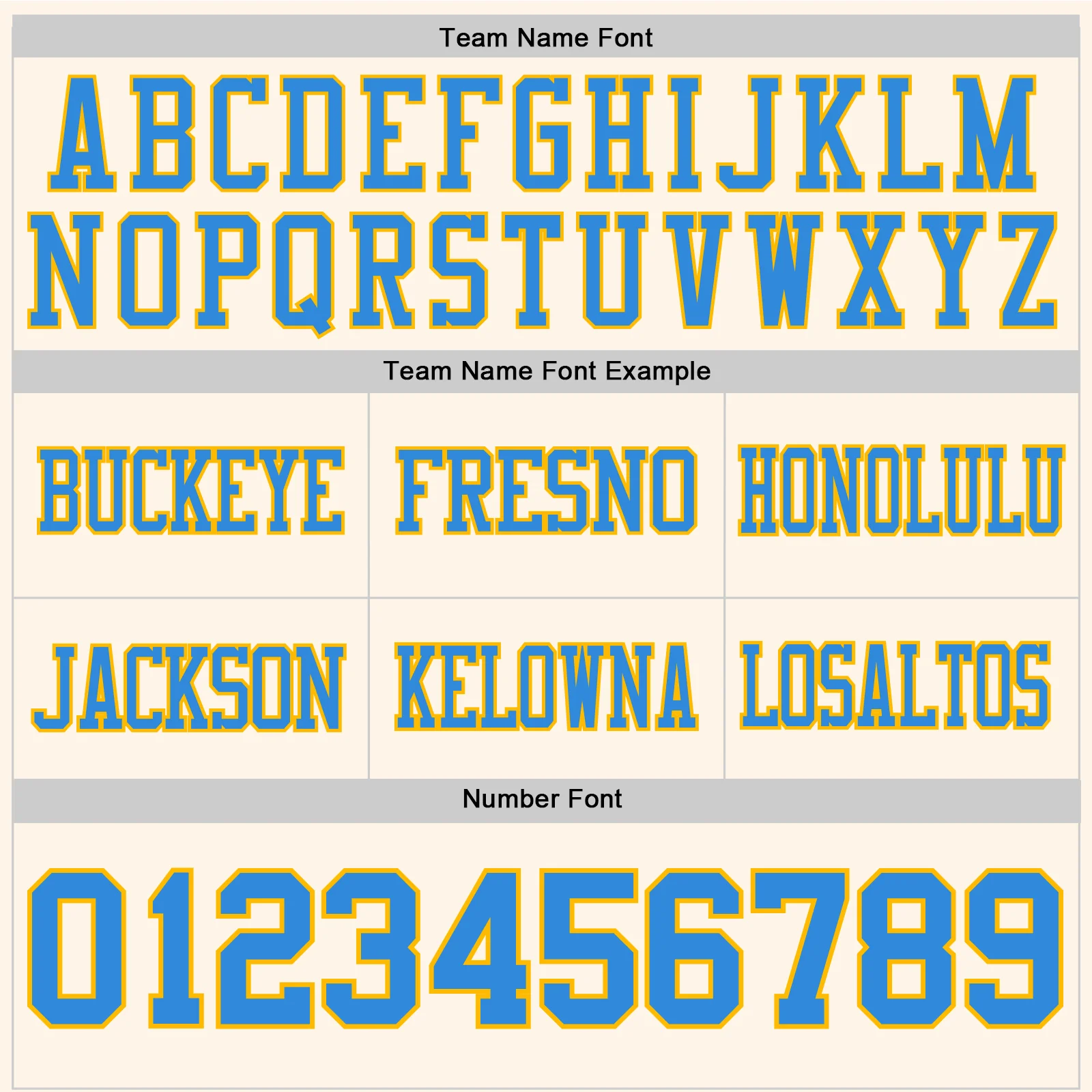 Custom Cream Powder Blue-Gold Authentic Football Jersey - Image 4