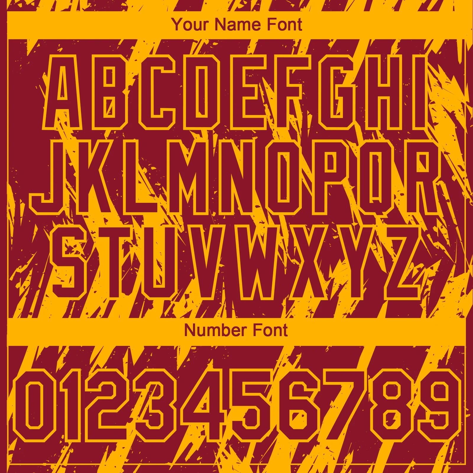 Custom Crimson Gold Splatter Torn Sharp Brush Stroke Authentic Baseball Jersey - Image 5