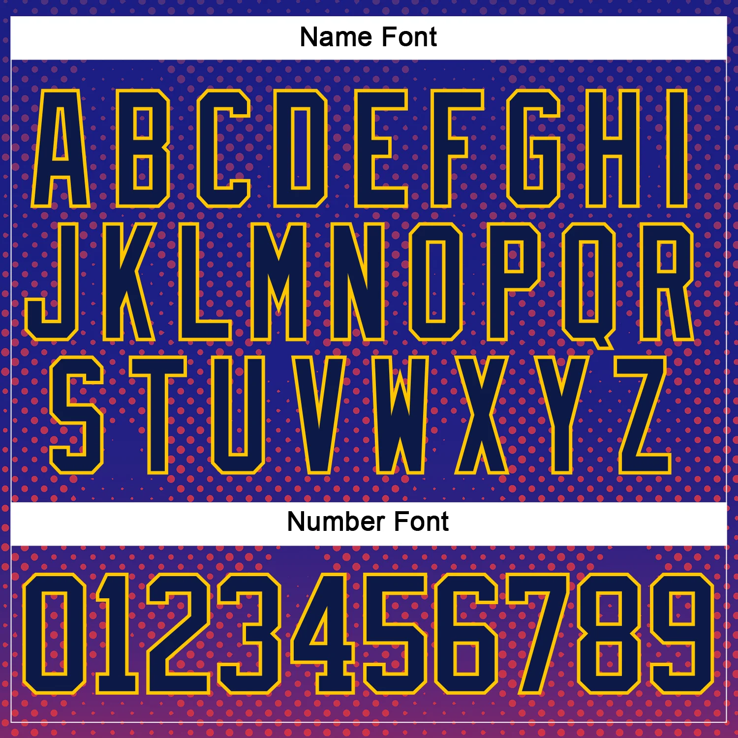Custom Dark Purple Navy Gold Red Black-White Abstract Gradient Halftone Pattern Hockey Lace Neck Jersey - Image 7