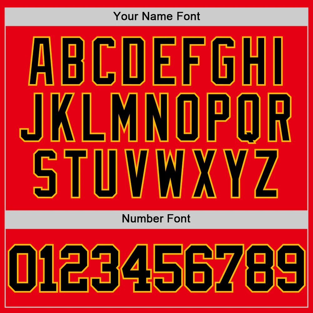 Custom Fire Red Black-Gold Authentic Basketball Jersey - Image 4