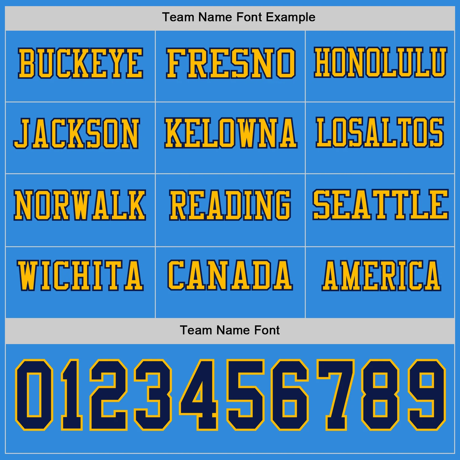 Custom Powder Blue Navy-Gold Long Sleeve Authentic Football Jersey - Image 3