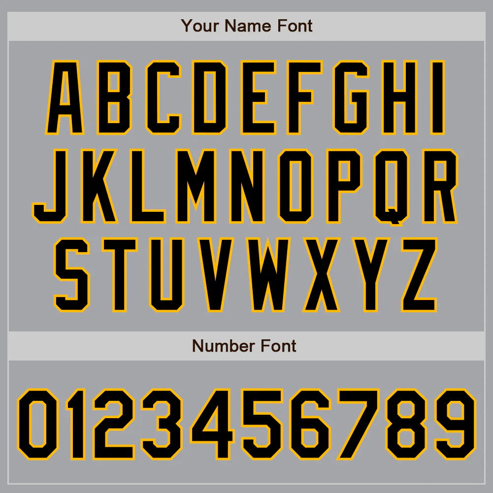 Custom Gray Black-Gold Authentic Two Tone Baseball Jersey - Image 5