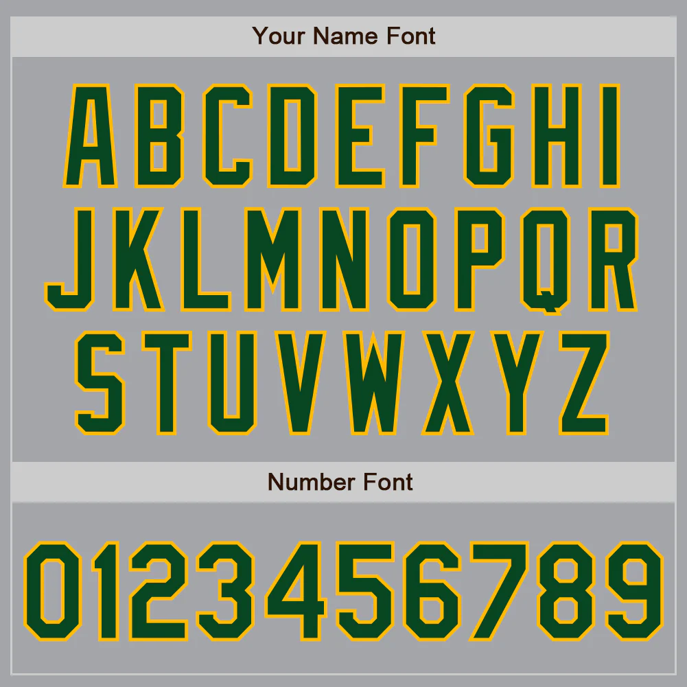 Custom Gray Green-Gold Authentic Two Tone Baseball Jersey - Image 5