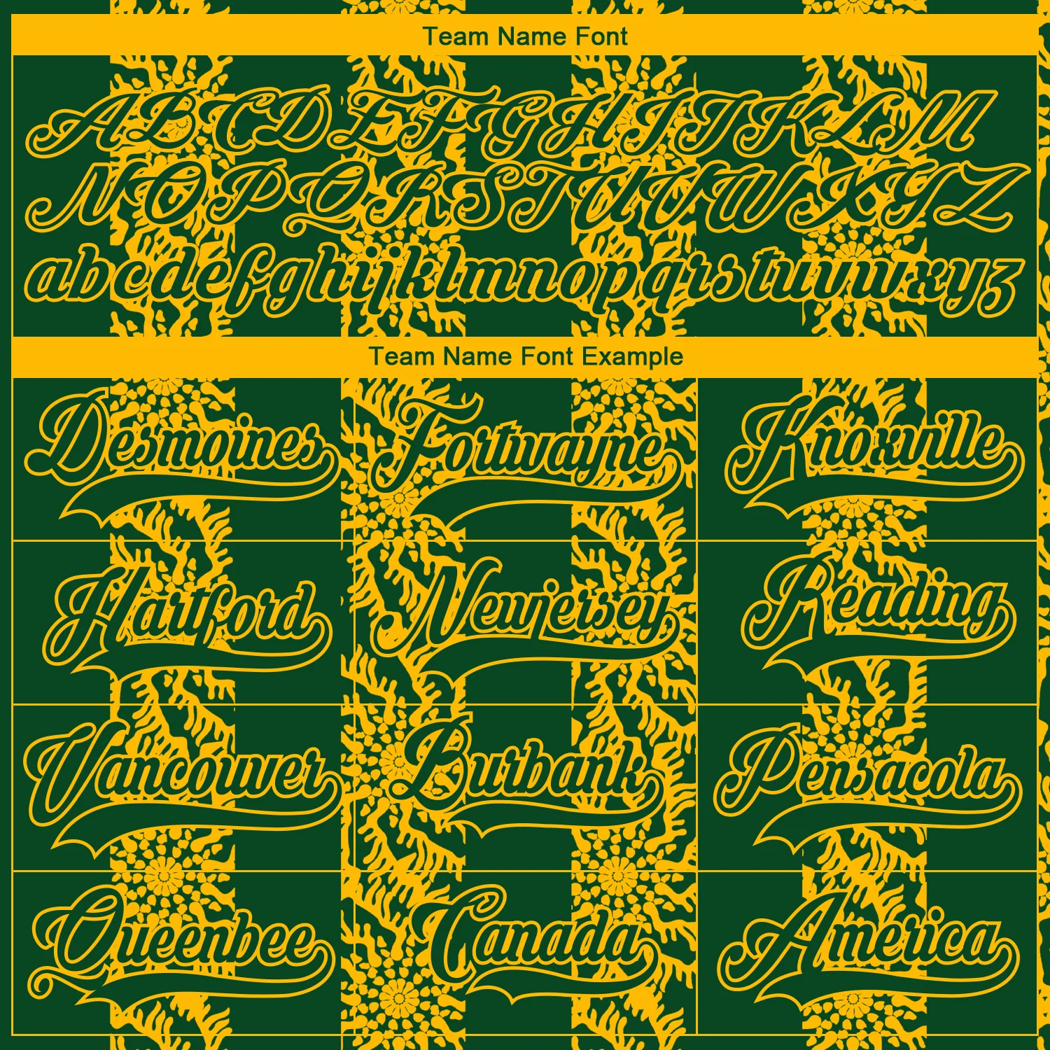 Custom Green Gold-White 3D Pattern Abstract Shape Hockey Lace Neck Jersey - Image 4