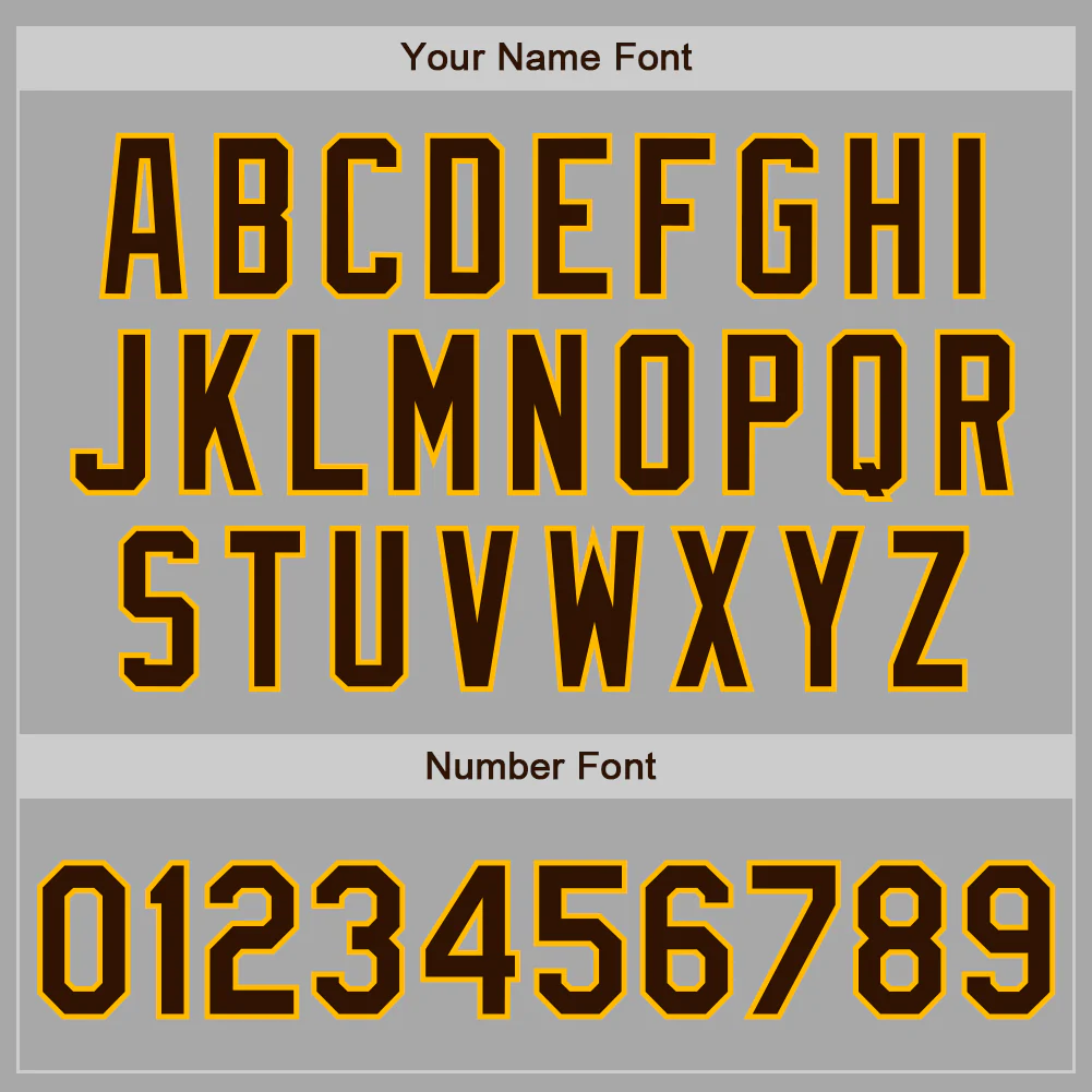 Custom Stitched Gray Brown-Gold Baseball Pullover Sweatshirt Hoodie - Image 4