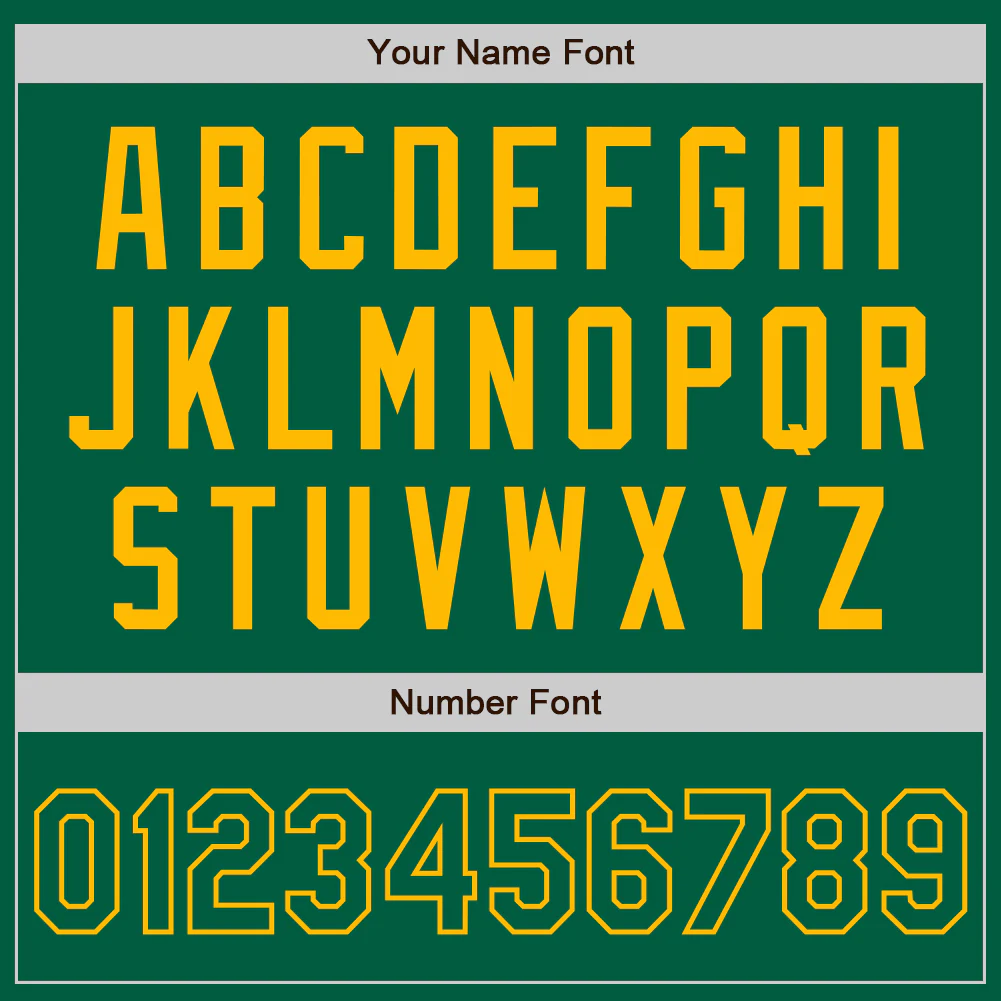 Custom Kelly Green Gold Authentic Baseball Jersey - Image 8