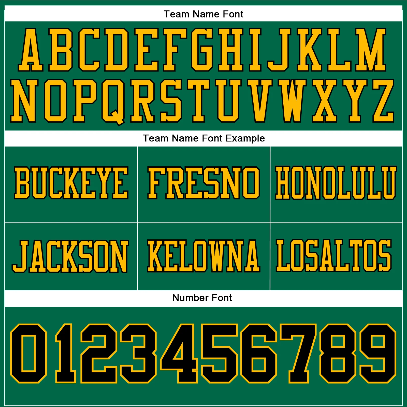 Custom Kelly Green Black-Gold Authentic Football Jersey - Image 4