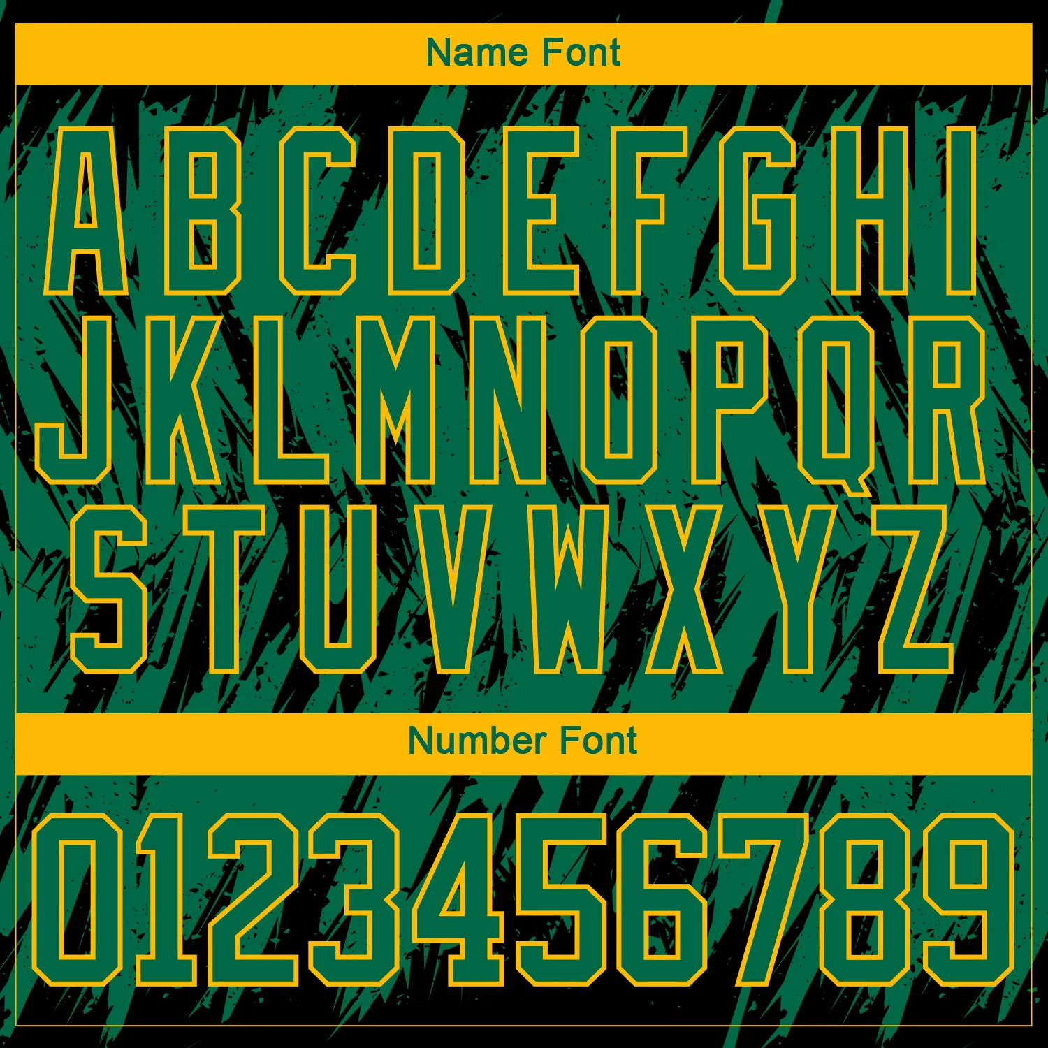 Custom Kelly Green Gold-Black 3D Pattern Splash Art Hockey Lace Neck Jersey - Image 5