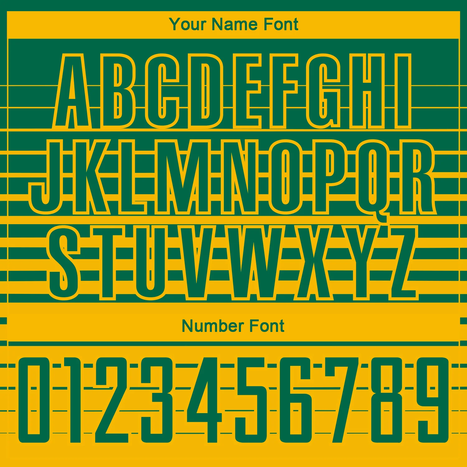 Custom Kelly Green Gold Gradient Pinstripe Sublimation Soccer Uniform Jersey - Image 6