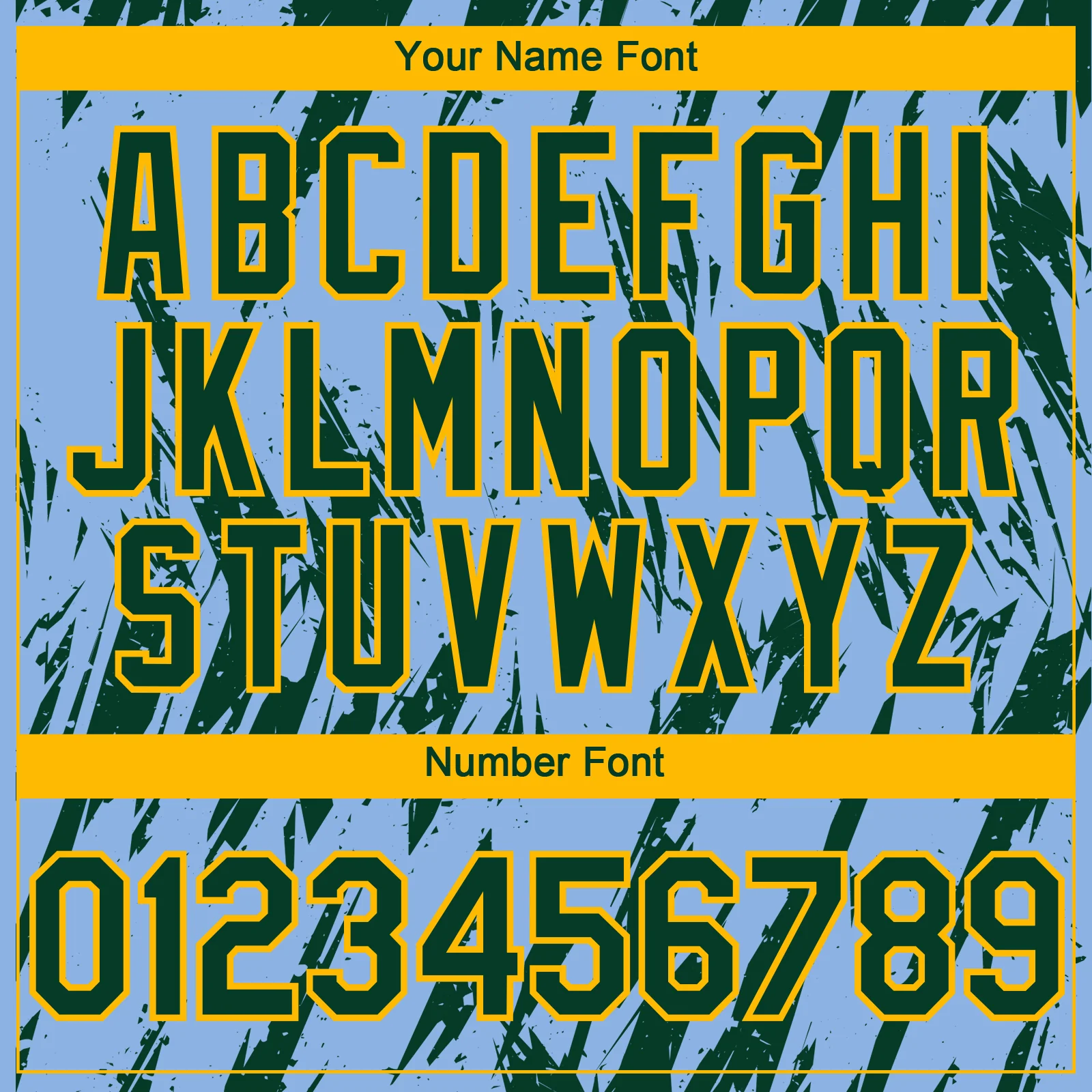 Custom Light Blue Green-Gold Splatter Torn Sharp Brush Stroke Authentic Baseball Jersey - Image 5