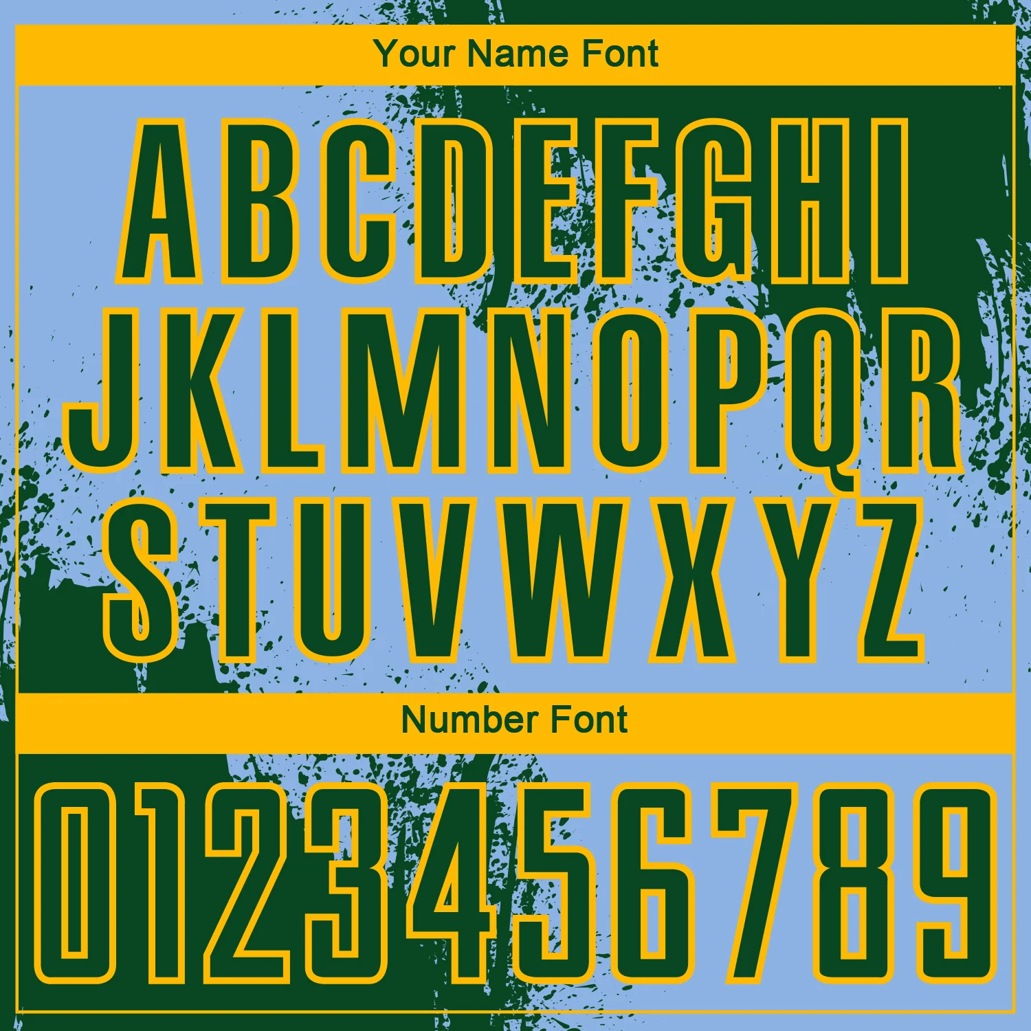 Custom Light Blue Green-Gold Abstract Brush Stroke Sports Sublimation Soccer Uniform Jersey - Image 6