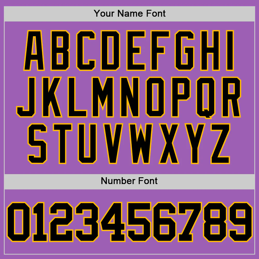 Custom Medium Purple Black-Gold Authentic Basketball Jersey - Image 4
